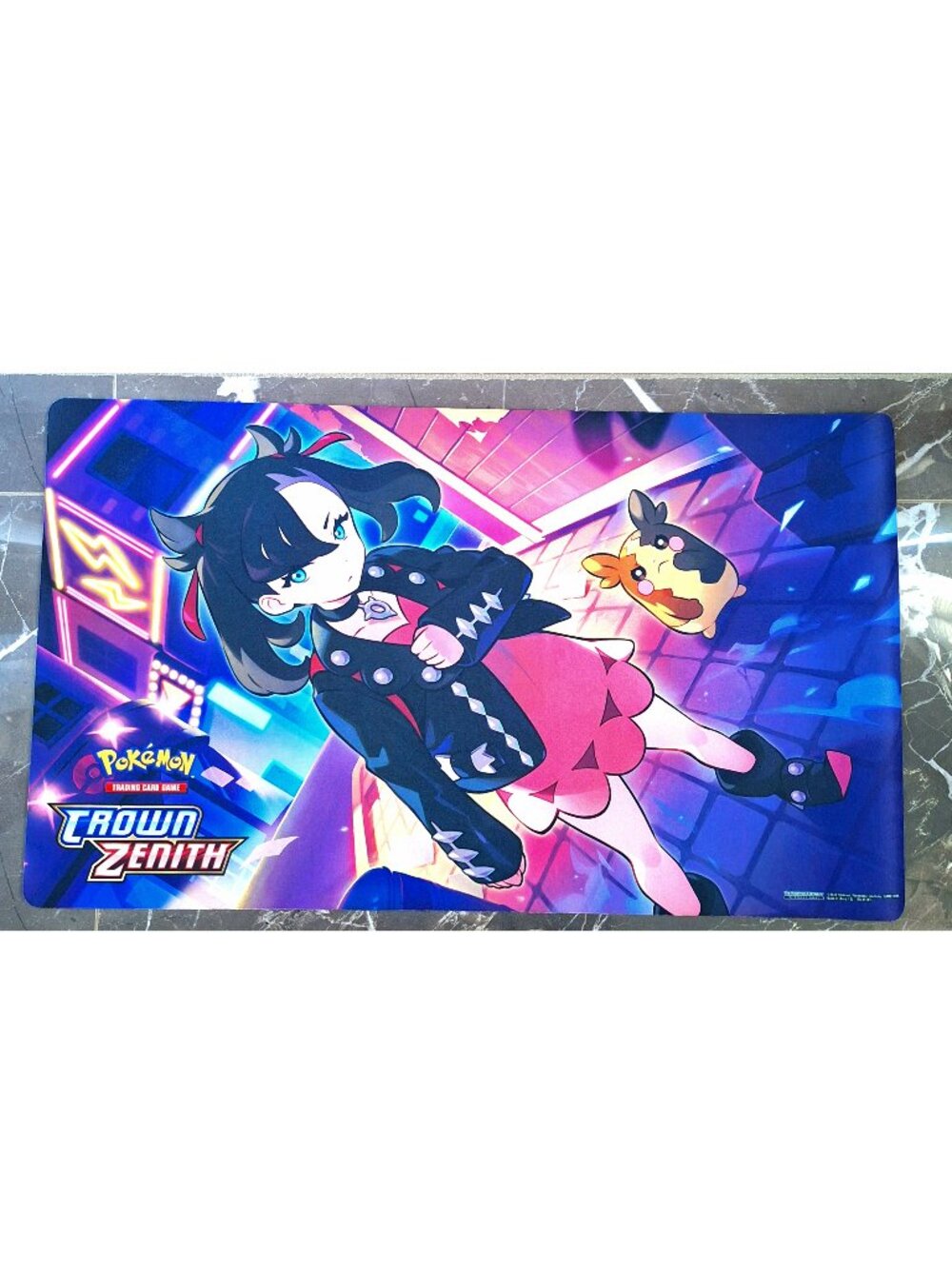 Pokemon Crown Zenith Premium Collection Marnie and Morpeko Playmat Brand New